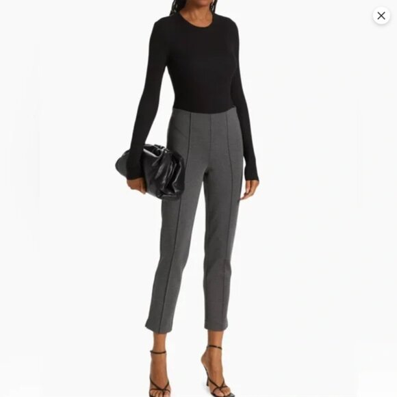 ATM Anthony Thomas Melillo Pants - ATM Heather Charcoal Gray Ponte Pants Stretch Sz 10